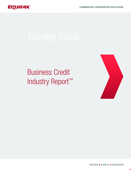 discover the latest trends in the business credit industry report template