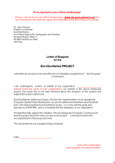 letter of interest for project participation sample template