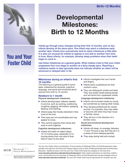 premature baby development chart template