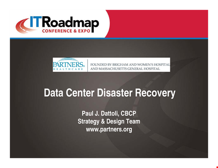 data center disaster recovery strategy: example, design & recovery template