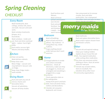 spring house cleaning checklist: items, vacuum, and tips for a refreshing home template