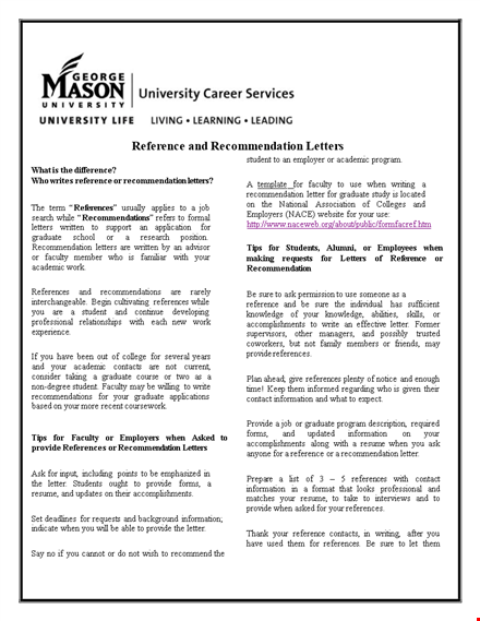 faculty job recommendation letter | reference for student | information template