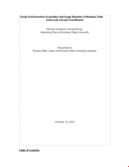 marketing research proposal template for students and faculty: get valuable research information template