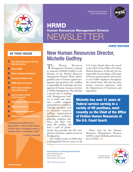 march hrmd newsletter: employee performance resources & human template