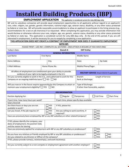 employment application template - state applicants efficiently template