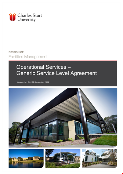 maintenance service level agreement template - request, service, operational services template