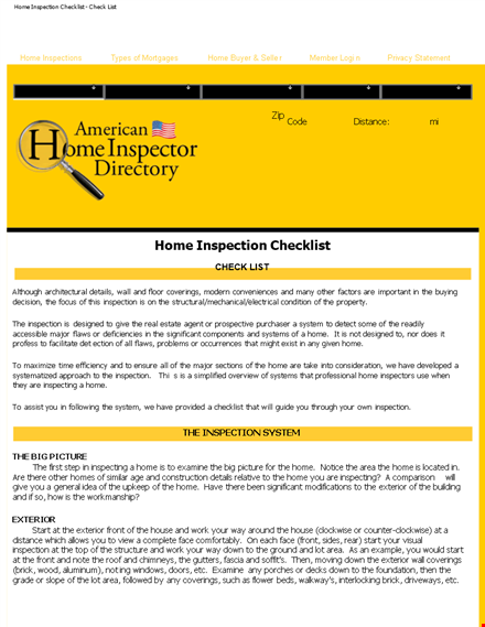 home inspection checklist for walls & more | essential inspection tips template