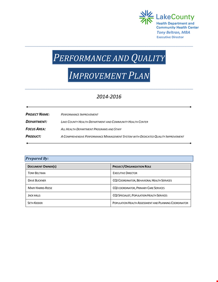 management performance improvement plan template | improve health performance template
