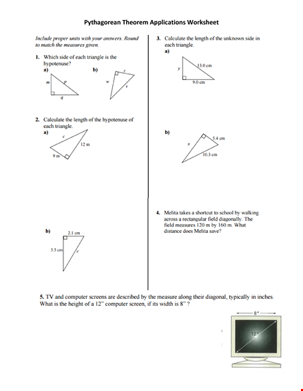 discover the power of pythagorean theorem in real-world applications template