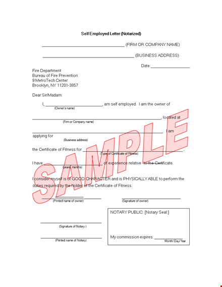 get a notarized letter template for study, certificate, or fitness purposes template