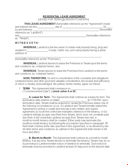 rental application template - complete landlord agreement for tenant and premises template