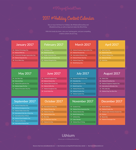 simple content calendar template template