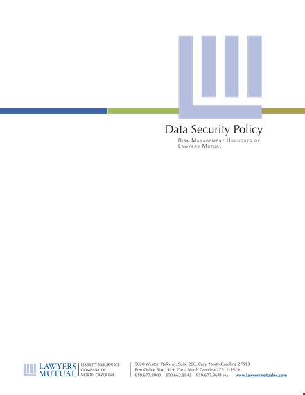 data security policy template | comprehensive guide for information security, access control template