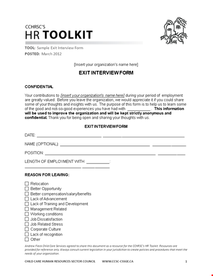boost employee retention: use our organization's satisfied exit interview template template