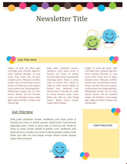 customizable newsletter templates template