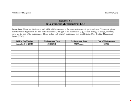 vehicle maintenance log template - track and manage vehicle maintenance efficiently template