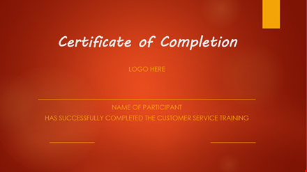customize your certificate of completion with our editable template template