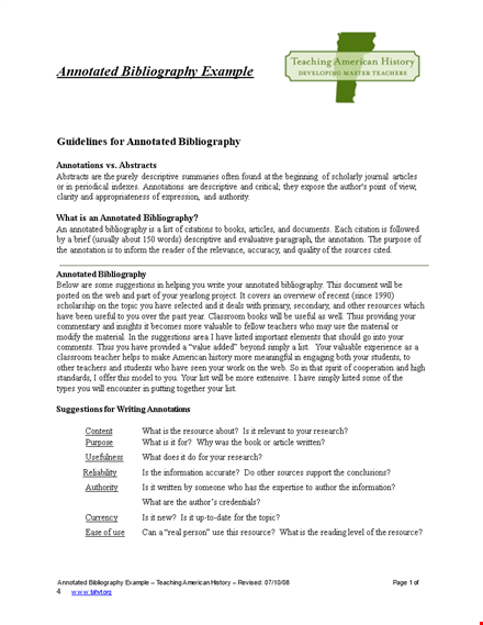 simple annotated bibliography template example template