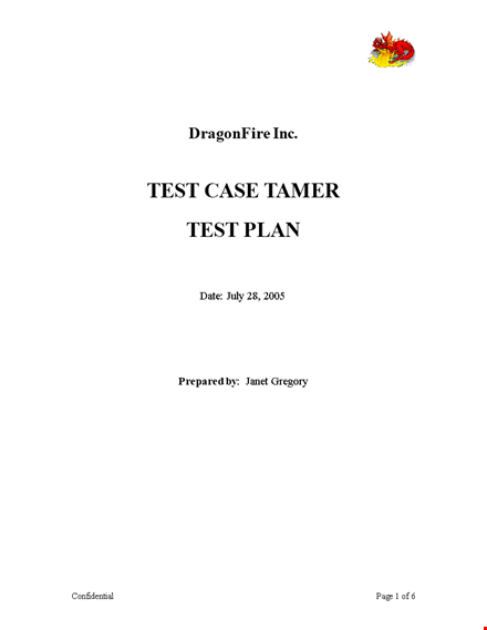 project test plan template - simplify your testing process template