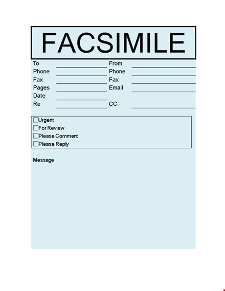 download fax cover sheet template - professional, easy-to-use template