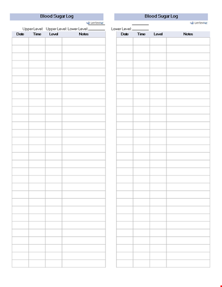 log chart template template