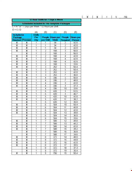 dupont schedule template template