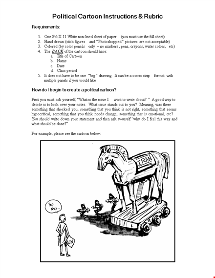 grading rubric template for political student: create an effective and easy-to-use rubric | cartoon template