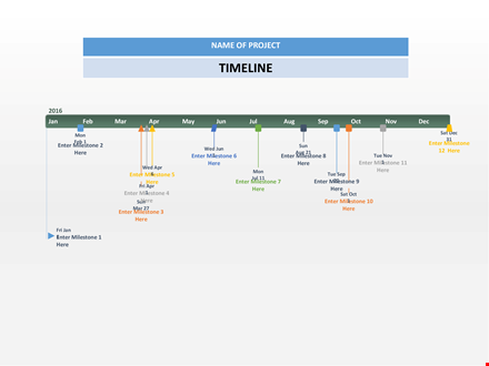 free timeline template | milestone tracking made easy template