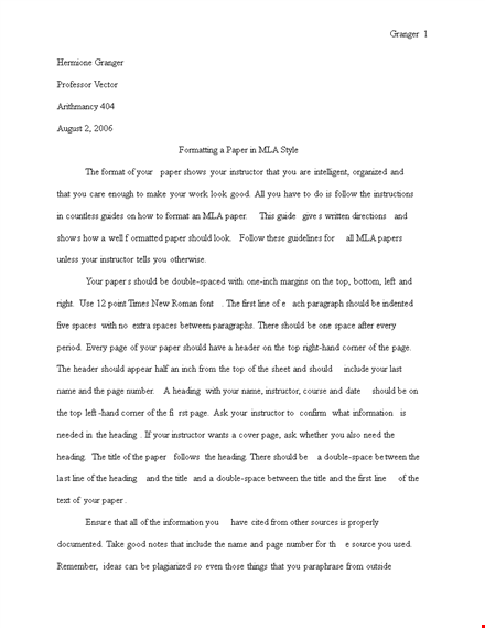 mla research paper in word template