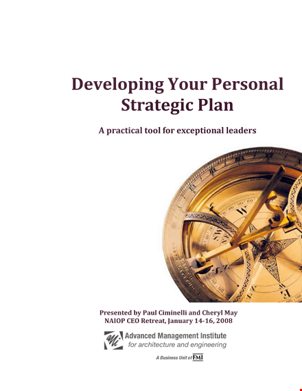 personal development strategic plan template