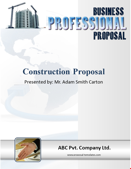 construction proposal template - create professional proposals effortlessly template