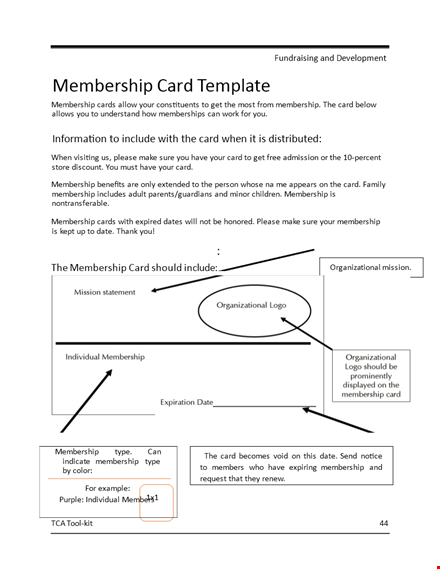 membership card design template - create professional membership cards template