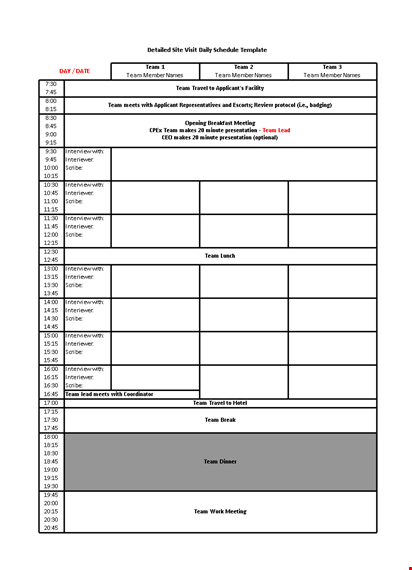 download a free work schedule template for better interview scheduling template