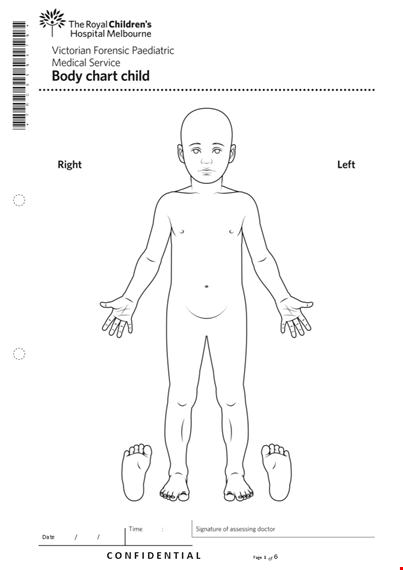 child chart template