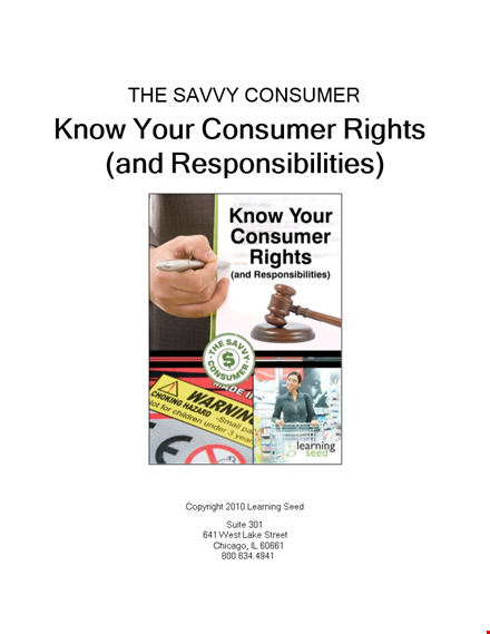 consumer rights complaint letter template