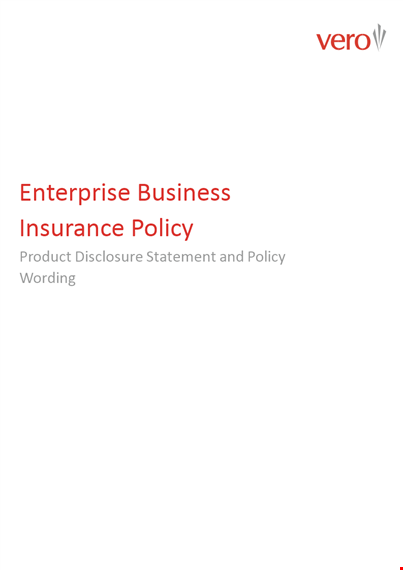 enterprise business policy template template