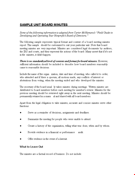 non profit board meeting minutes template - efficiently document and report board meeting minutes template