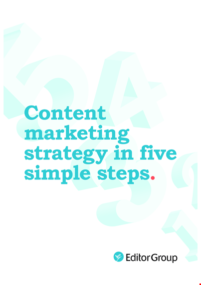 content marketing plan pdf - boost your marketing strategy online template