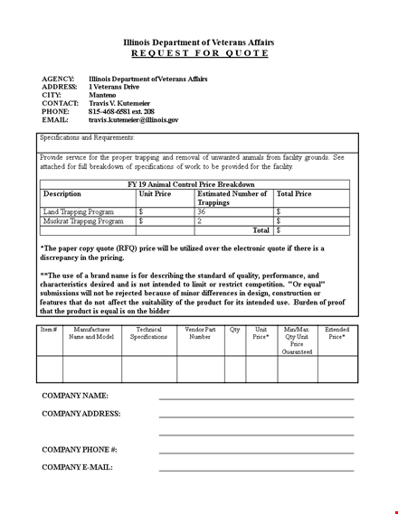 request for quote form template