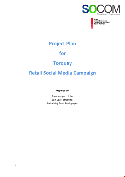 social media project plan template template