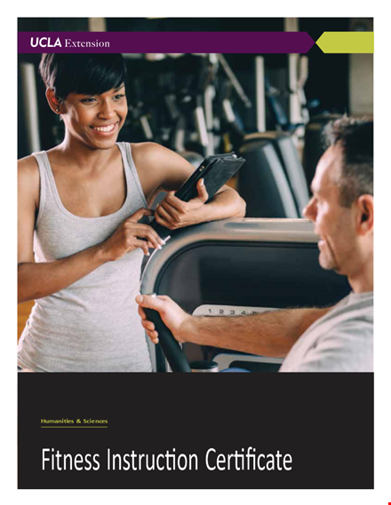 fitness instructor training certificate template