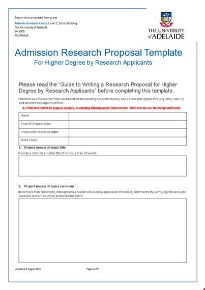 get started on your project with our research proposal template template