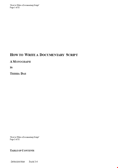 screenplay template for documentary - write a winning script | scriptwriter template