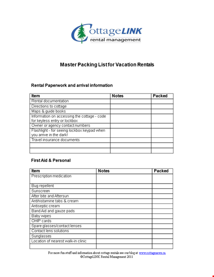 packing list template - make packing effortless | get organized with our template template