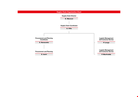 supply chain chart template