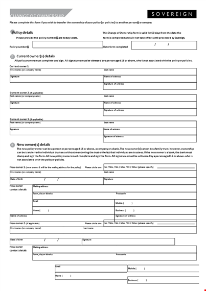 new transfer of ownership letter template template