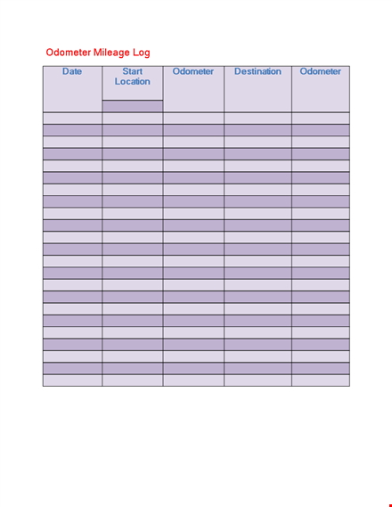 track your business mileage efficiently with our mileage log template template