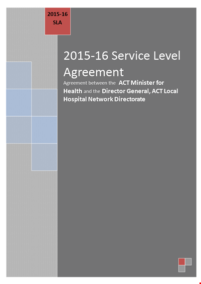 healthcare service level agreement template | health, hospital services template