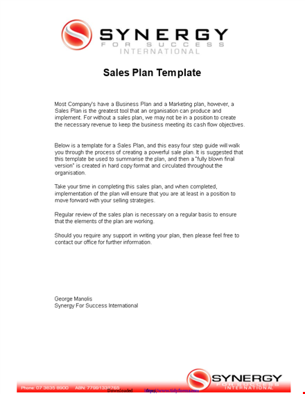 create a winning sales plan with our measureable sales plan template template