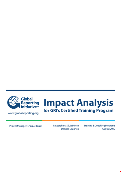 organizational impact analysis template template